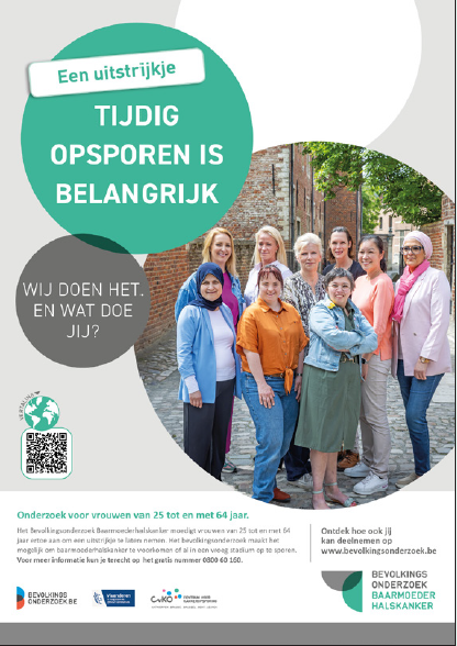 Affiche Bevolkingsonderzoek Baarmoederhalskanker