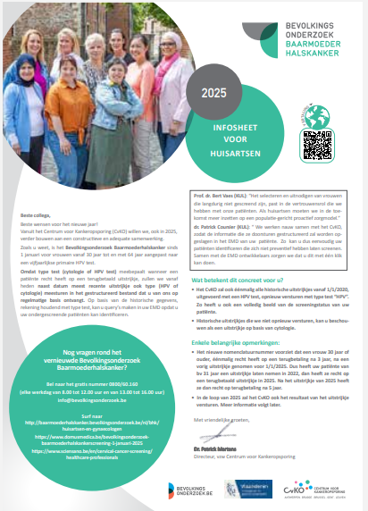 Infosheet voor huisartsen en apothekers