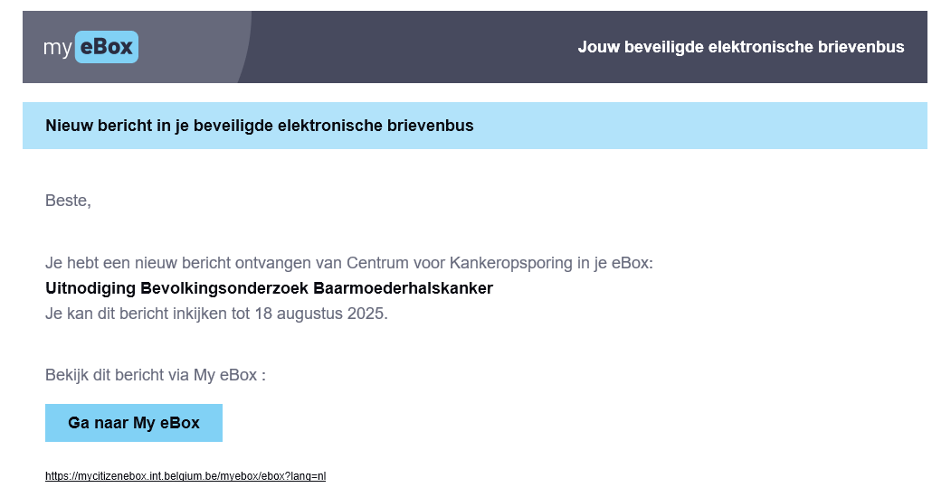 voorbeeld e-mail eBox BHK